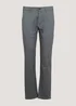 Grey Straight Fit Stretch Chinos - 30 Waist Regular Image 5