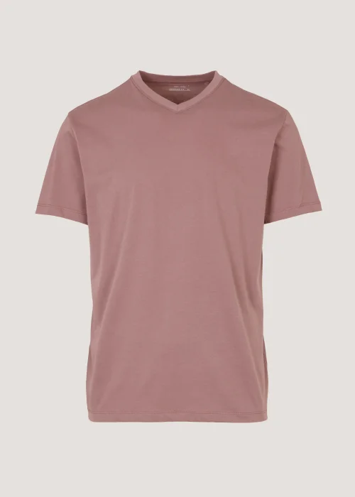 Pink Essential V-Neck T-Shirt - Small Image 5