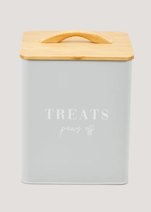 Grey Paws Off Treat Tin Image 1