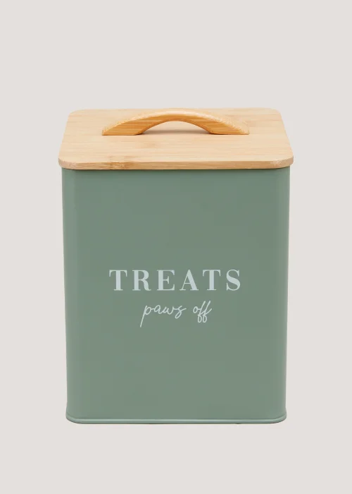 Green Paws Off Treat Tin Image 1