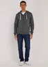 Grey Essential Zip Up Hoodie - S Image 4