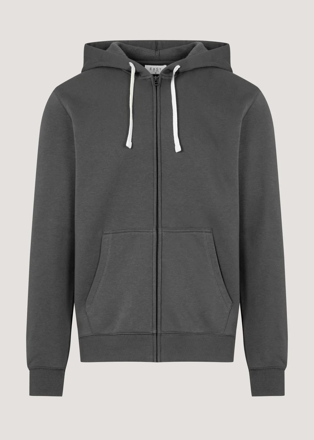Grey Essential Zip Up Hoodie - S Image 5