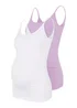 Mamalicious Maternity 2 Pack Cami Tops - One Size Image 2