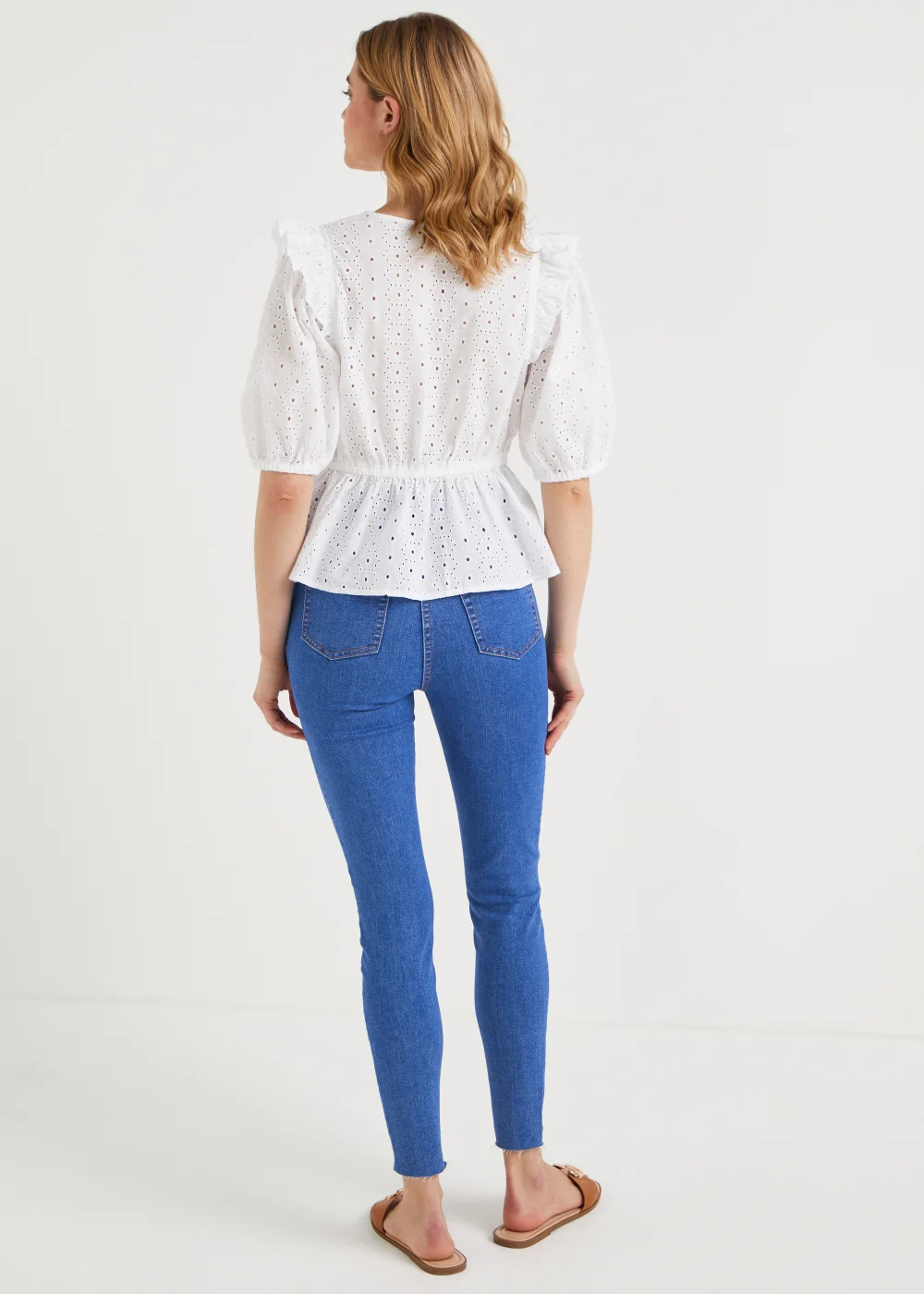 April Mid Wash Skinny Jeans - Size 08 29 leg Image 3