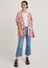 Mid Wash Cropped Flared Jeans - Size 8 Image 5