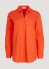 Red Poplin Shirt - Size 8 Image 5
