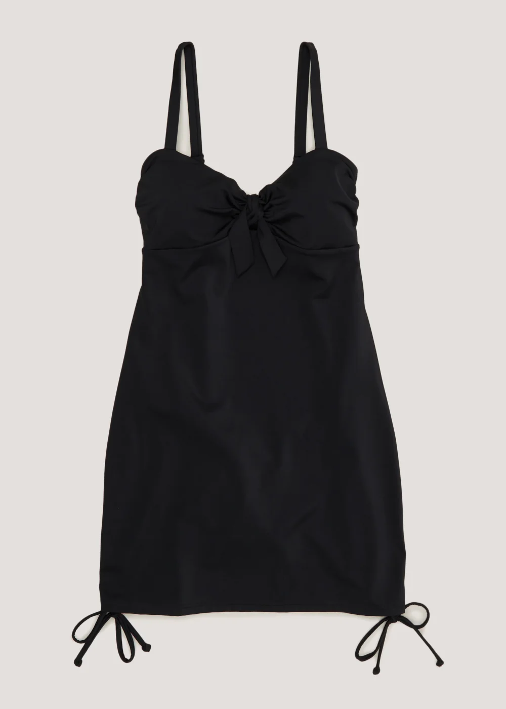 Black Ruched Skirted Swimsuit - 10 Image 2