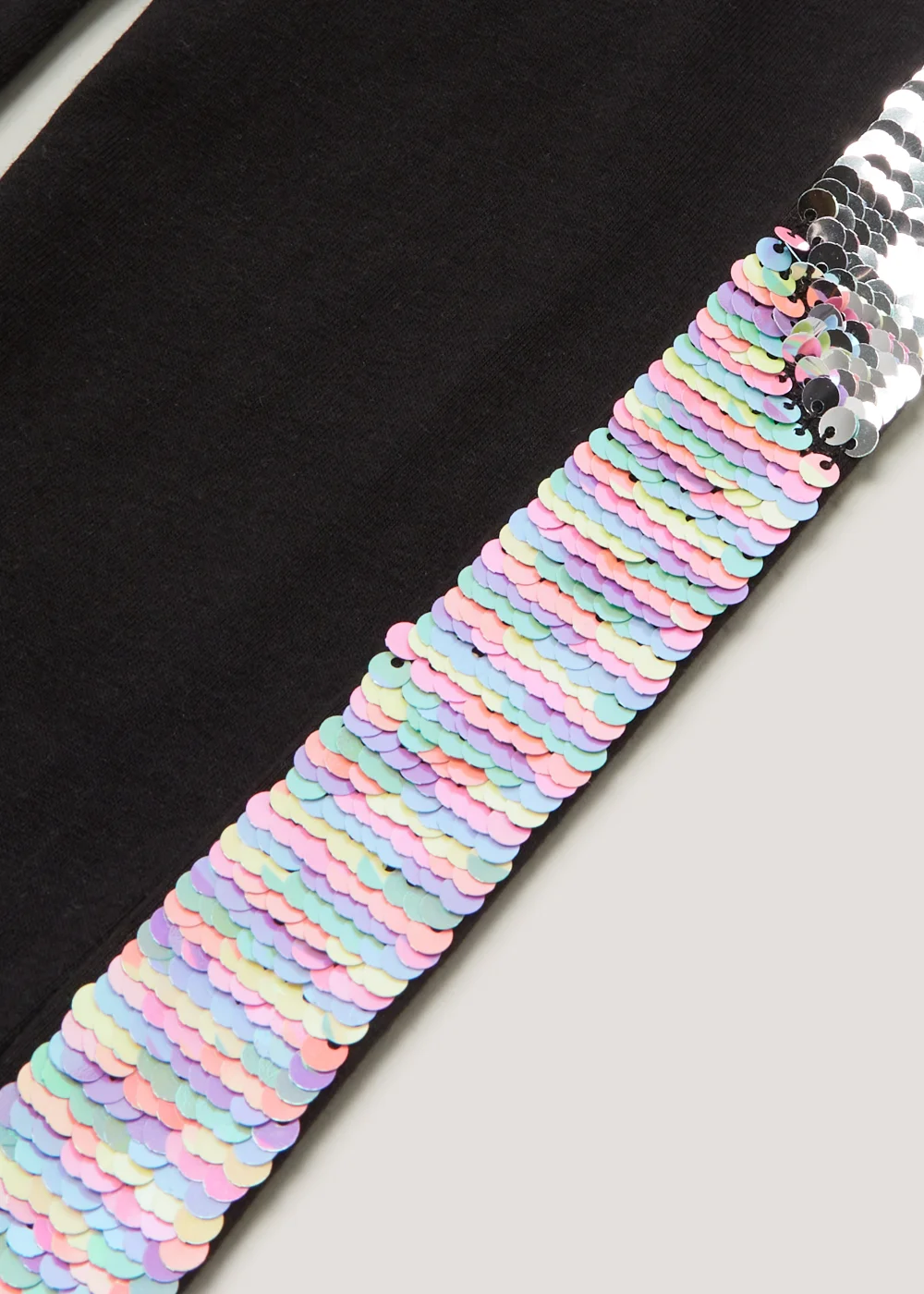 Girls Black Sequin Leggings (4-13yrs) - Age 7 Years Image 2