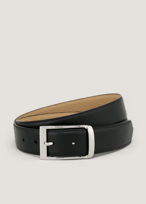Black Premium Leather Belt - Small Image 1