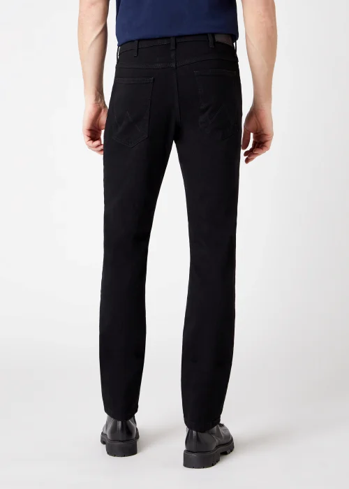Wrangler Blue Black Regular Fit Jeans - 30 S Image 4