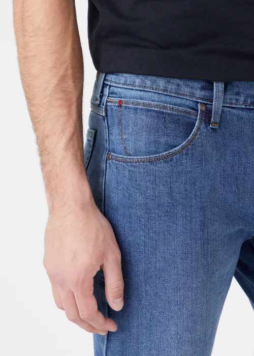 Wrangler Mid Stonewash Slim Fit Jeans - 32S Image 4