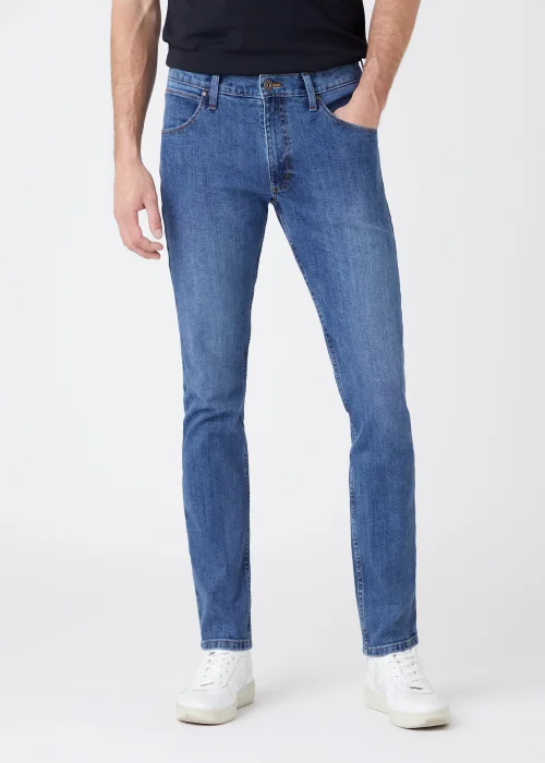Wrangler Mid Stonewash Slim Fit Jeans - 32S Image 1