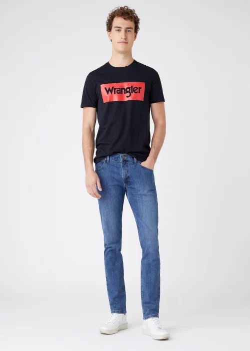 Wrangler Mid Stonewash Slim Fit Jeans - 32S Image 5