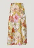 Be Beau Yellow Floral Midi Skirt - Size 6 Image 5