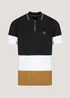 Black Colour Panel Polo Shirt - S Image 4
