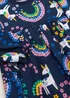 Girls Navy Unicorn Jersey Dress (9mths-6yrs) - 9-12 months Image 2