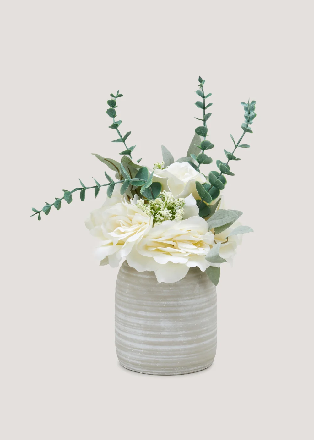 Mixed Flowers in Grey Pot Image 1