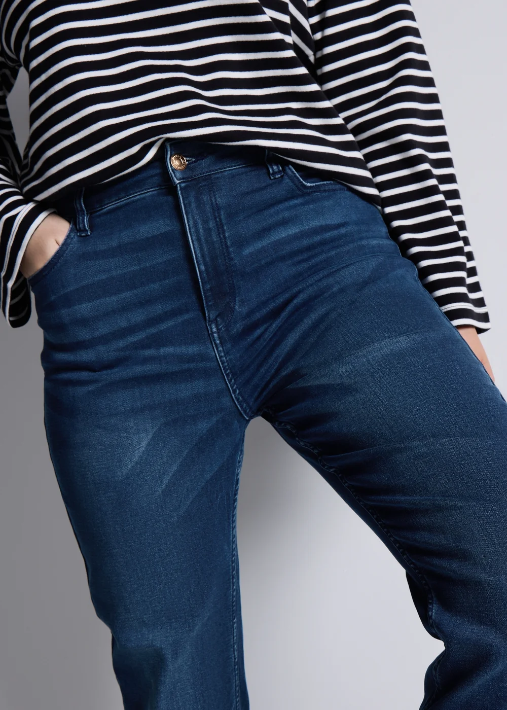Dark Wash Jolie Stretch High Rise Skinny Jeans - 8 Image 3