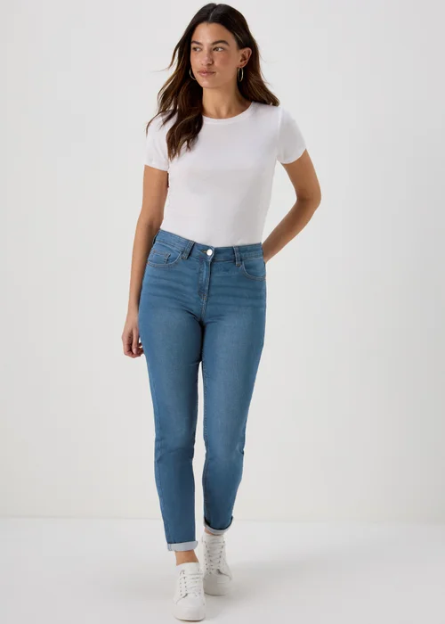 Jolie Mid Wash Relaxed Skinny Jeans - 8 Image 1