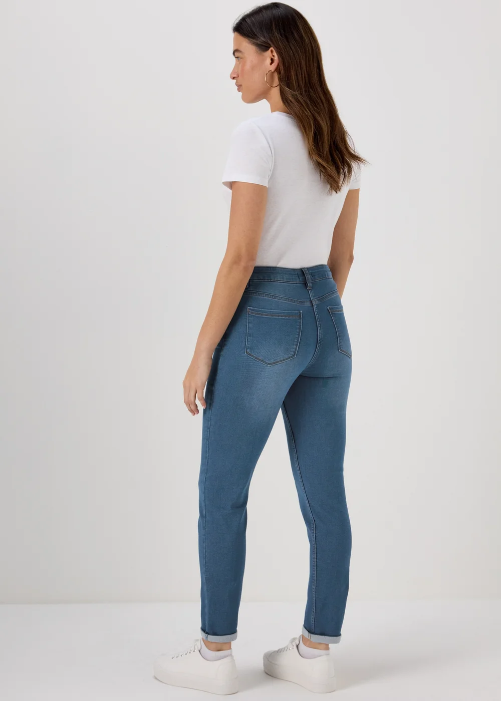 Jolie Mid Wash Relaxed Skinny Jeans - 8 Image 2