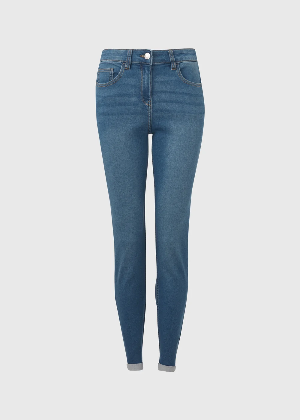 Jolie Mid Wash Relaxed Skinny Jeans - 8 Image 5