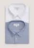 Taylor & Wright 2 Pack Marl Regular Fit Shirts - 15 Collar Image 1