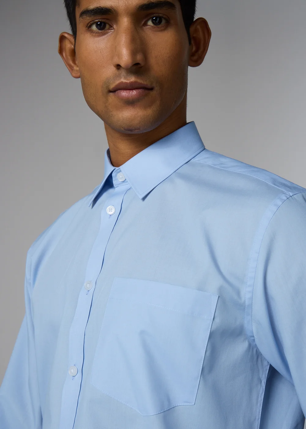 Taylor & Wright Blue Easy Care Regular Fit Shirt - 14.5 Collar Image 3