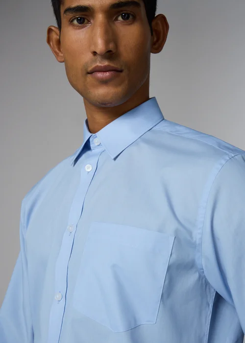 Taylor & Wright Blue Easy Care Regular Fit Shirt - 14.5 Collar Image 3