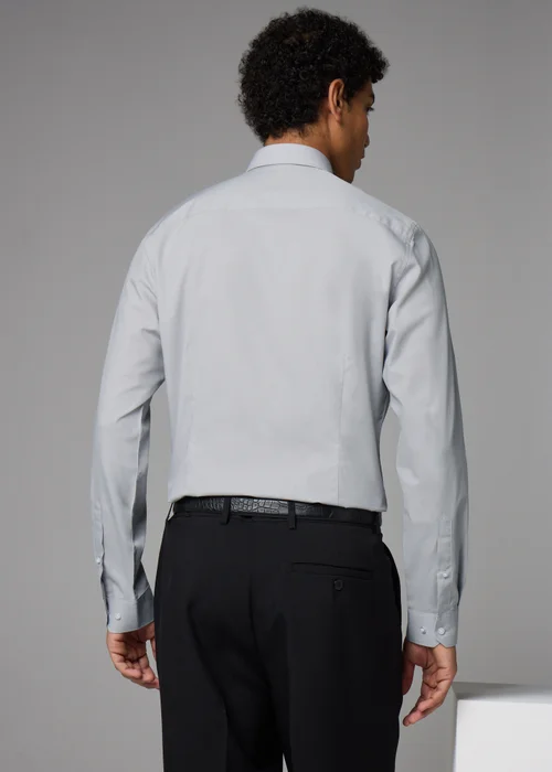 Taylor & Wright Grey Easy Care Slim Fit Shirt - 14.5 Collar Image 4