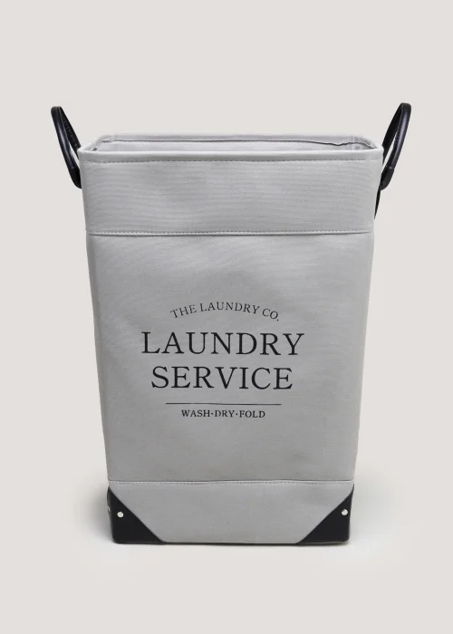 Grey Laundry Co Bin (55cm x 40cm x 30cm) Image 1