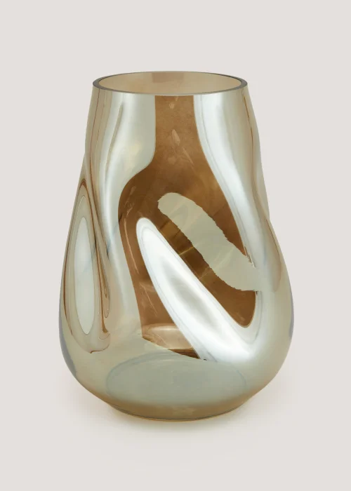 Gold Dimple Lustre Vase (27cm x 17cm) Image 1