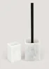 Marble Resin Toilet Brush (36cm x 10cm x 10cm) Image 2