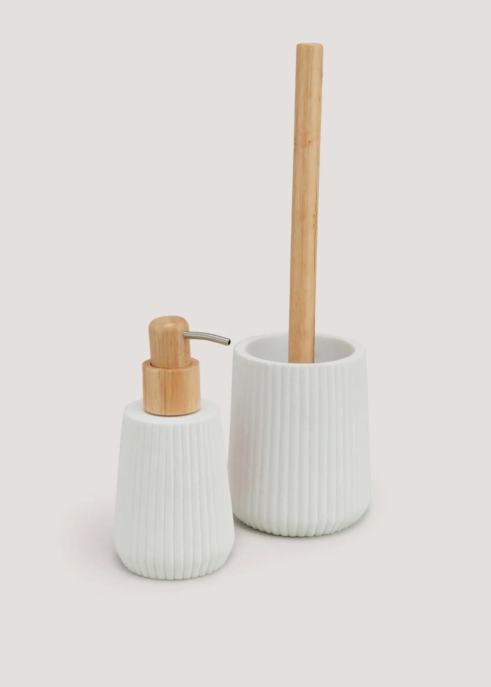 Ribbed Resin Toilet Brush Image 3