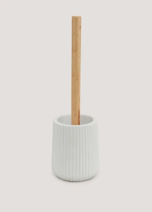 Ribbed Resin Toilet Brush Image 1
