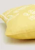 Yellow Floral Cushion (43cm x 43cm) Image 2
