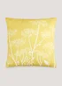 Yellow Floral Cushion (43cm x 43cm) Image 1