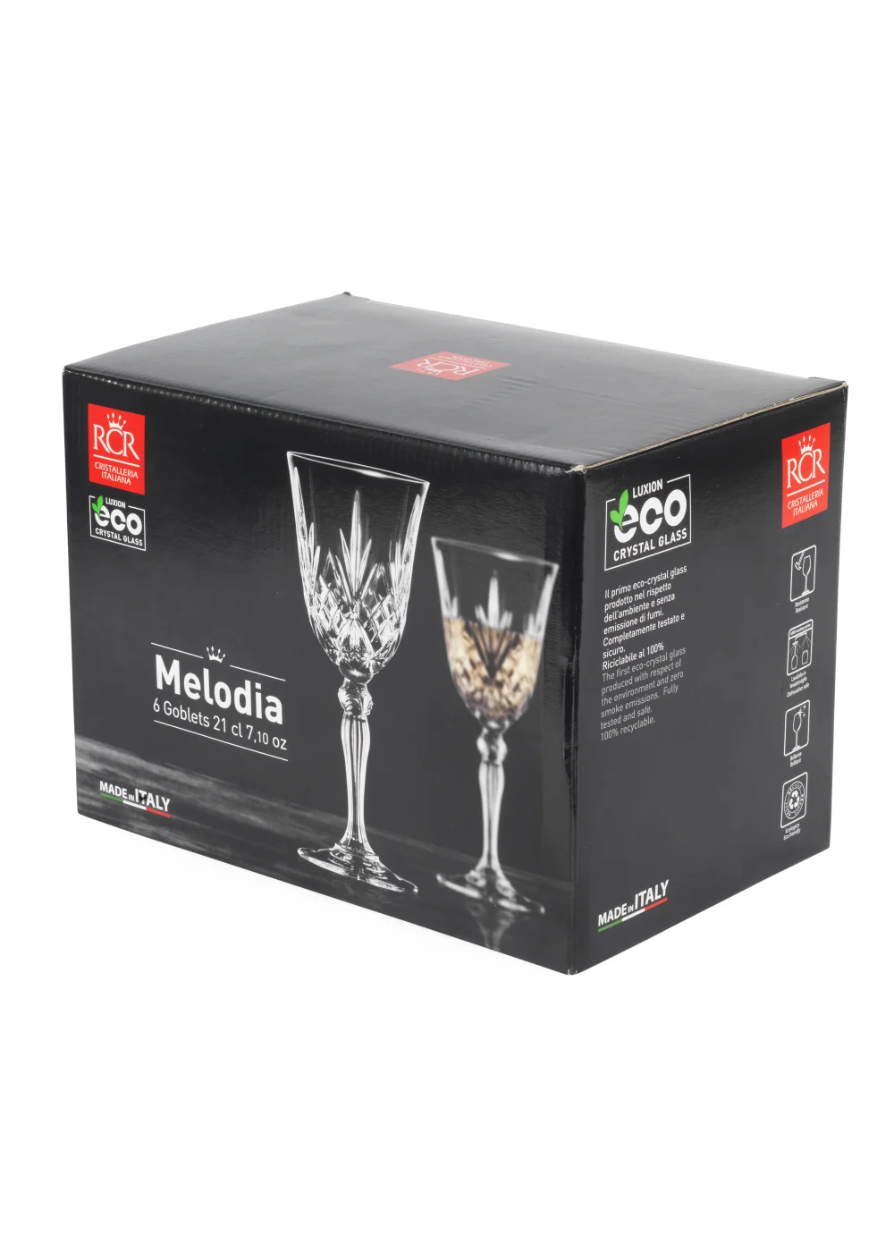RCR 6 Pack Melodia Wine Glasses (210ml) Image 3