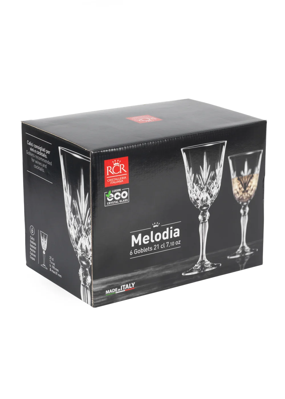 RCR 6 Pack Melodia Wine Glasses (210ml) Image 4