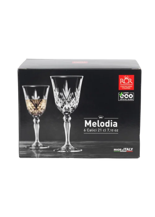 RCR 6 Pack Melodia Wine Glasses (210ml) Image 6