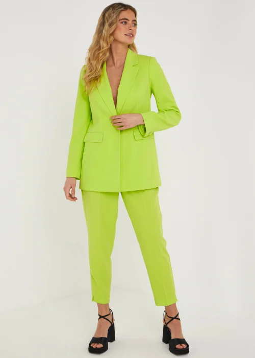 Be Beau Hazel Lime Crepe Trousers - 6 Image 5