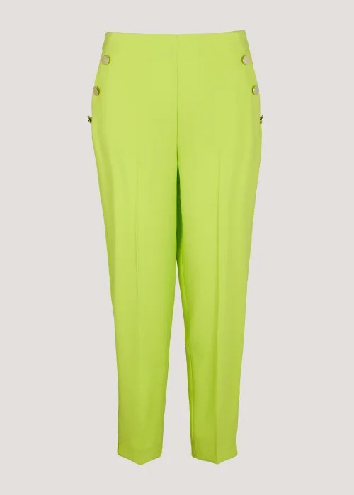 Be Beau Hazel Lime Crepe Trousers - 6 Image 3