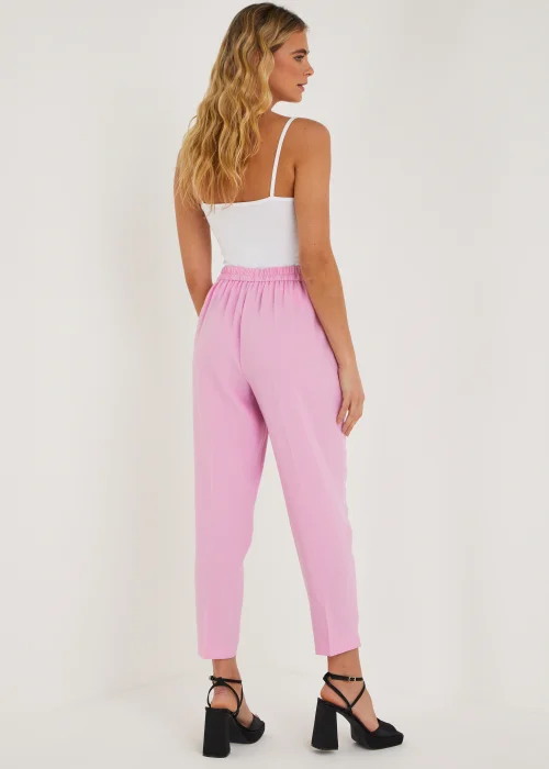 Be Beau Hazel Pink Crepe Trousers - 6 Image 4