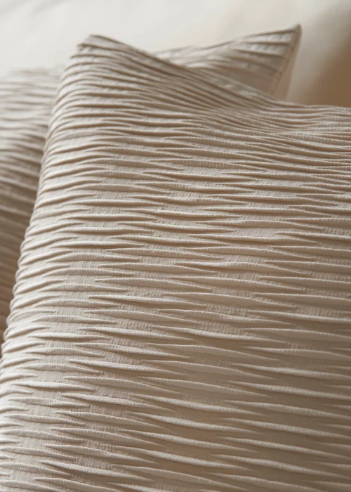 Natural Ruched Duvet Cover - Super king Image 2