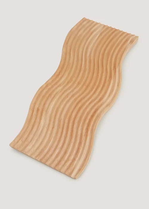 Wavy Wooden Serving Board (39cm x 16cm) Image 1