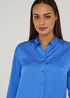 Et Vous Blue Satin Shirt - Size 8 Image 5