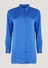 Et Vous Blue Satin Shirt - Size 8 Image 2