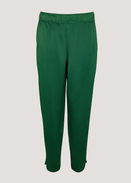Et Vous Green Satin Trousers - Size 8 Image 5
