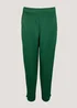 Et Vous Green Satin Trousers - Size 8 Image 5