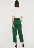Et Vous Green Satin Trousers - Size 8 Image 4