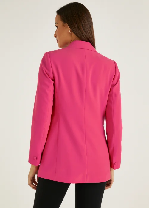 Et Vous Pink Crepe Blazer - 8 Image 4
